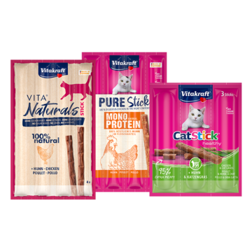 3x Vitakraft Katzen Sticks