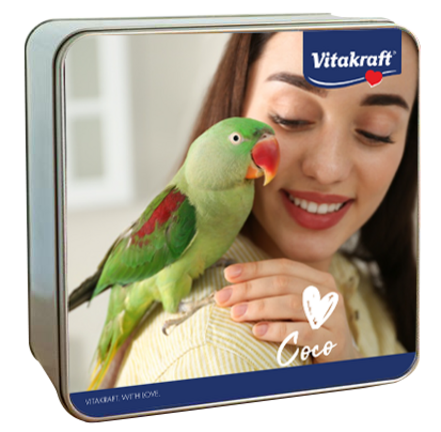 Snackbox met persoonlijke foto met je eigen vogel