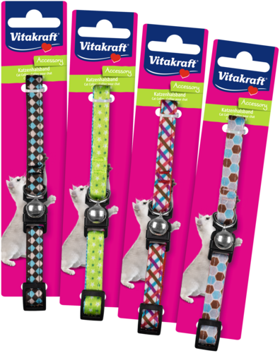 Kattenhalsband strik suede roze