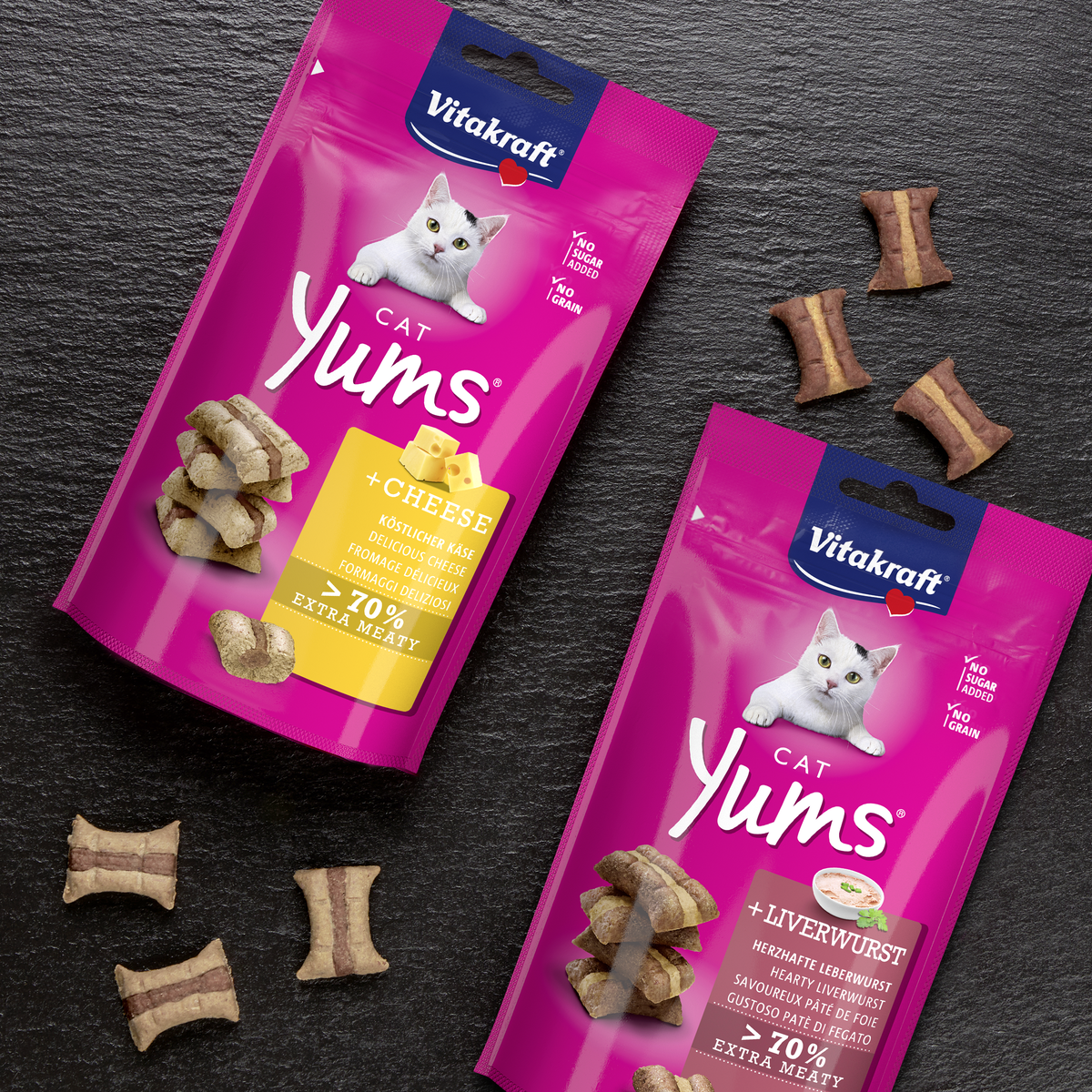 Cat Yums Käse und Leberwurst